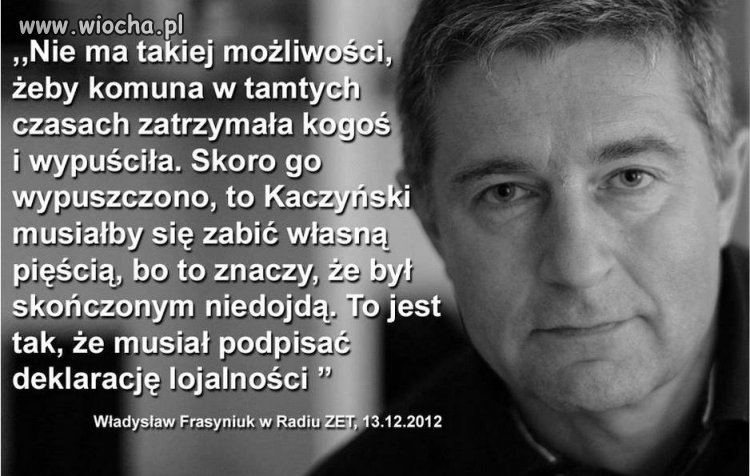 Frasyniuk nie moja bajka