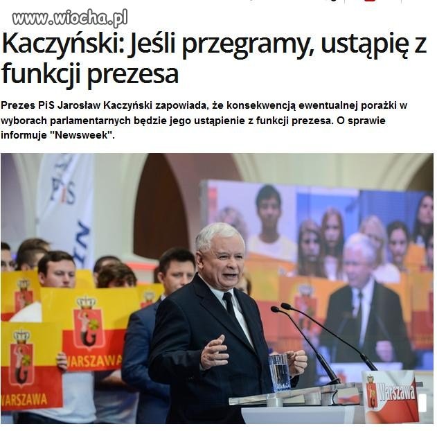 Już to kiedyś obiecywał