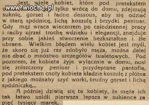 Drogie Panie -nie róbcie wiochy w domowym zaciszu