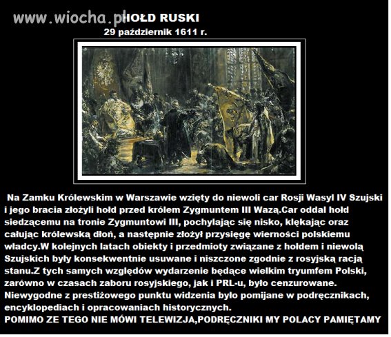 Kiedyś to Nam się Rosja kłaniała...