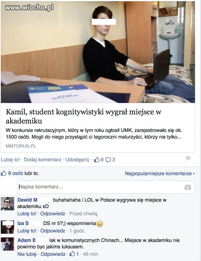 W Polsce wygrywa się akademik ...