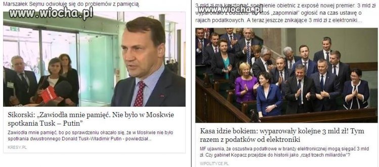 Proponuje zmianę nazwy partii z PO na "Alzheimer"