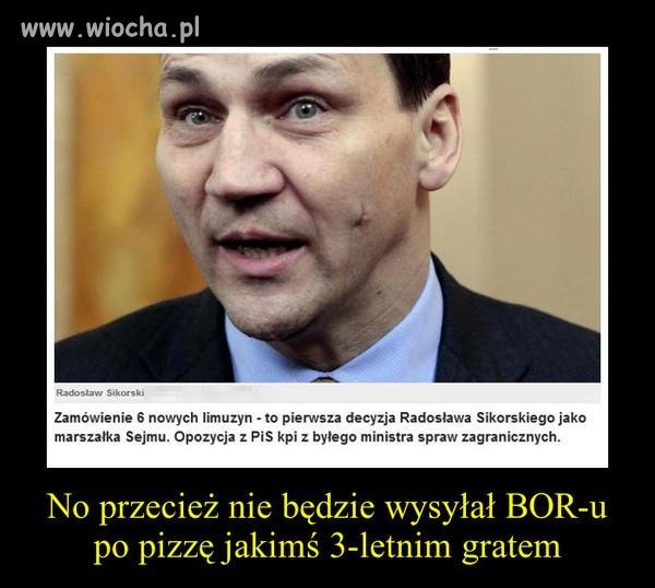 Nie dziwi mnie jego decyzja. Sikorski 