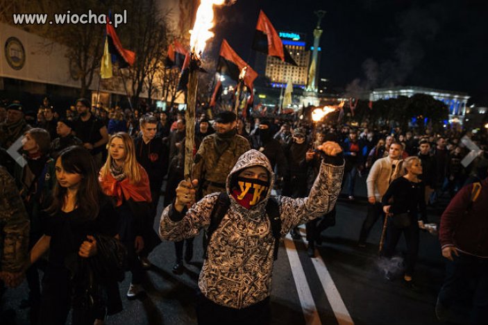 Tymczasem na Ukrainie. Marsz zwolenników UPA