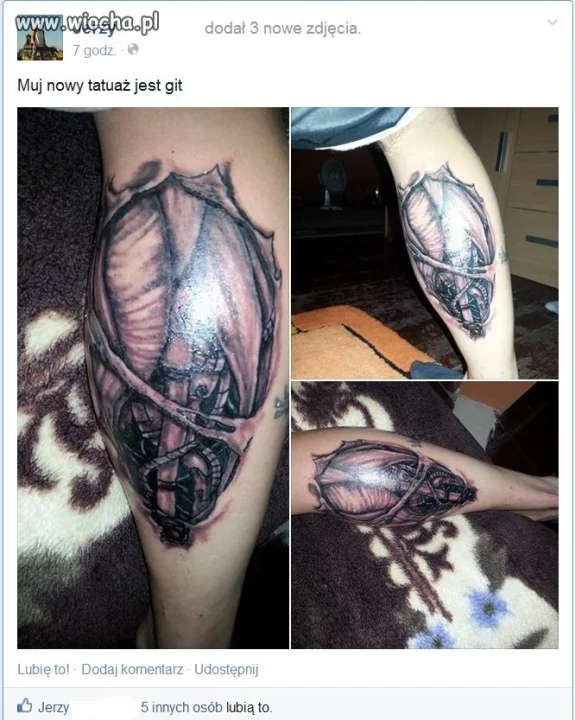 "MUJ nowy tatuaż jest GIT"!!!