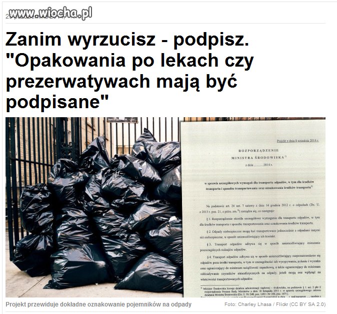 Podpisz swoje śmieci.