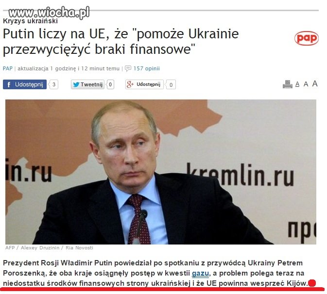 Teraz Europa będzie płaciła za Gaz dla Ukrainy