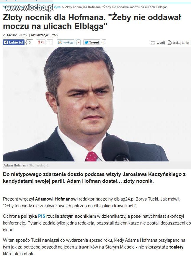 Spektakularny sukces Hofmana