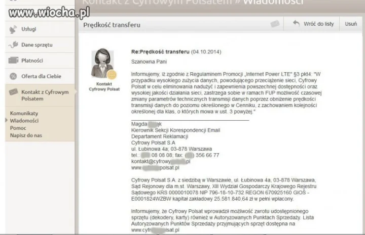 LTE Wiocha w Polsacie