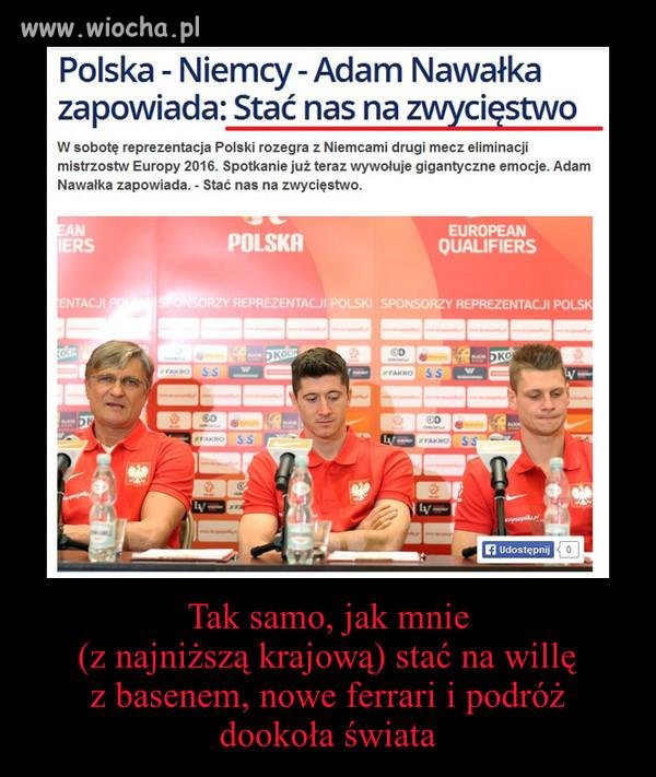 Stać ich na zwycięstwo, widać to na ich twarzach 