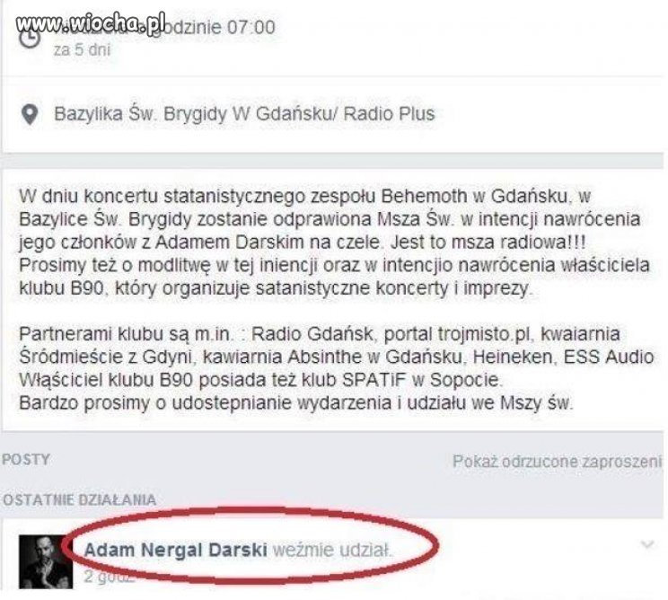 Nergal idzie modlić się za swoją duszę.