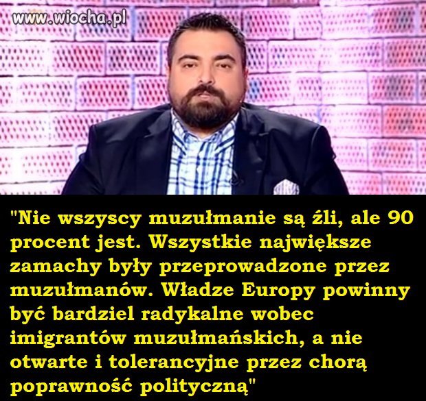 Brawo panie Tomaszu. 100 procent racji.