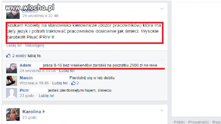 Debil da pracę