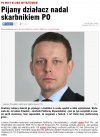 Pijany działacz PO