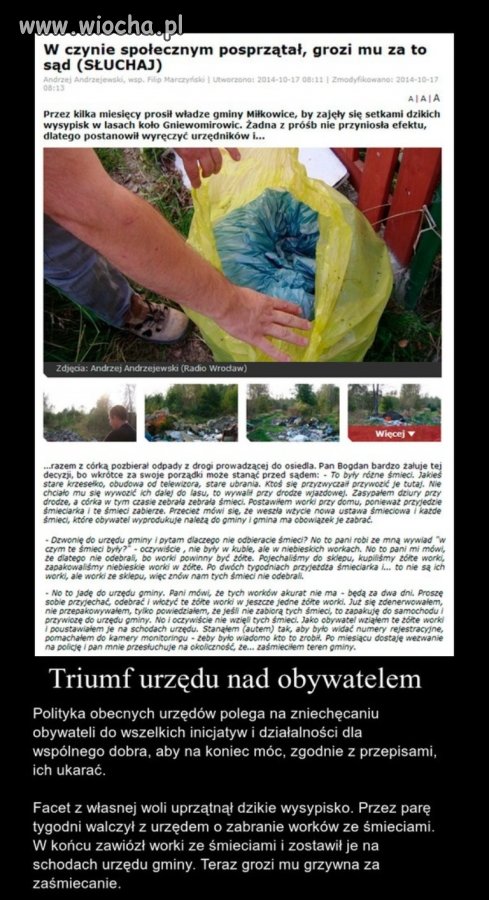 Triumf urzędu nad obywatelem