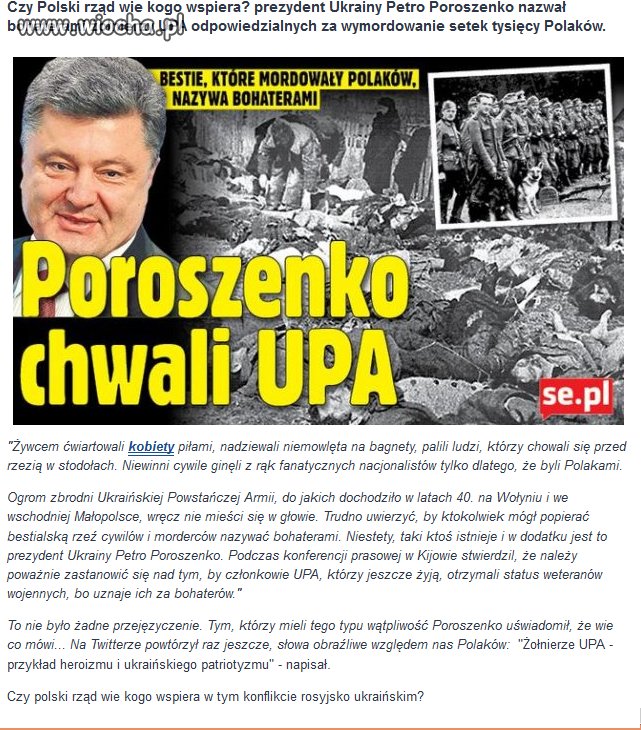 Szokująca wypowiedź prezydenta Ukrainy