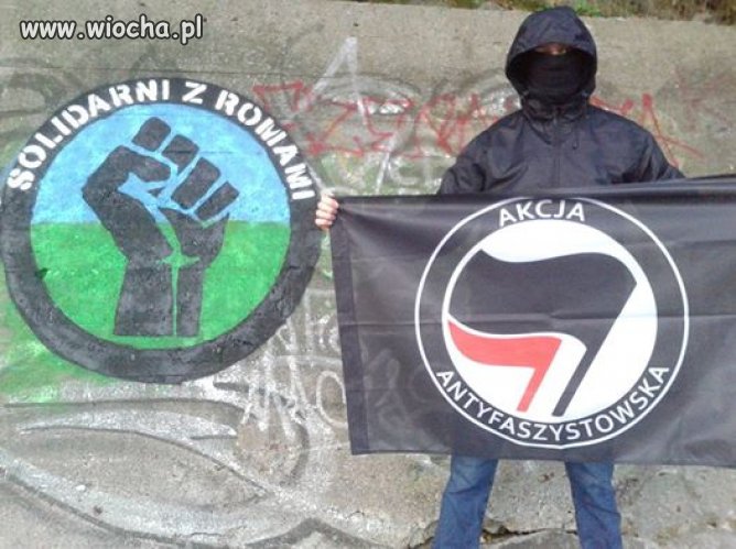 Antyfaszyści solidarni z cyganami hahaha