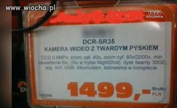 Nie znam się na kamerach, ale ta musi być niezła