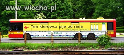 Ten kierowca pije od rana 