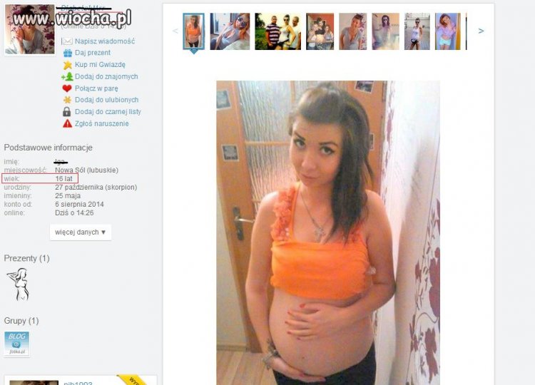 16-letnia mamusia na fotce.