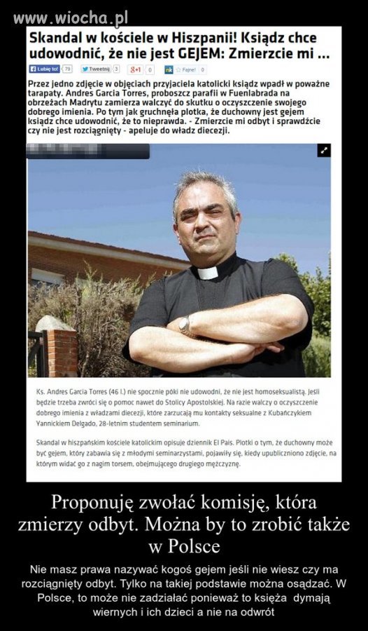 Dla odmiany ksiądz gej zamiast pedofil