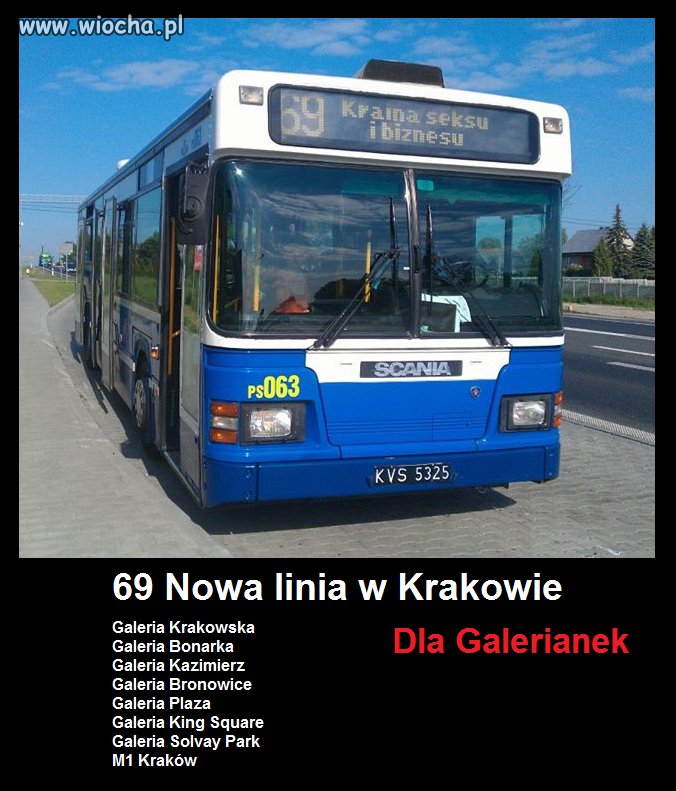 69 Nowa linia w Krakowie dla Galerianek