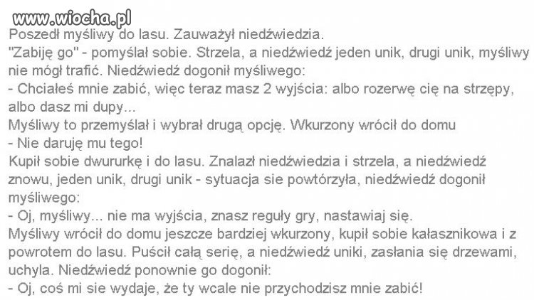 Pozwolę sobie dodać mały dowcip 