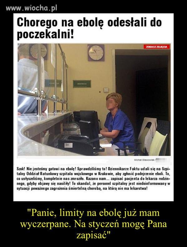 Personel szpitala nie wie jak postępować z ebolą 