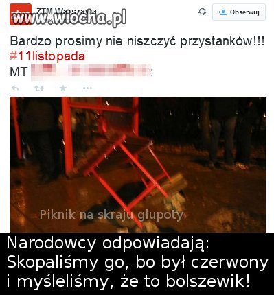 Oto poziom "patriotów" 