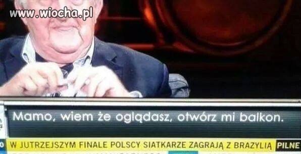 Ciekawe co zrobi, jak matka zmieniła kanał...