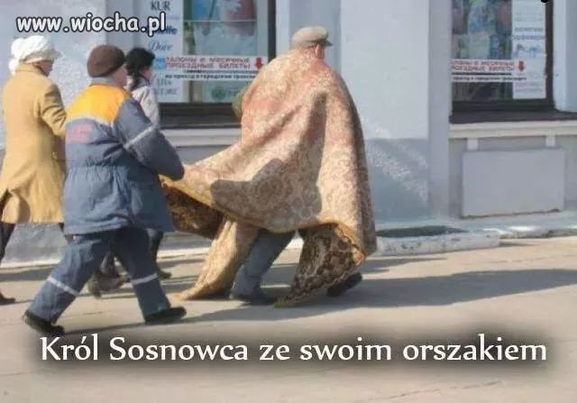 Król Sosnowca i jego orszak