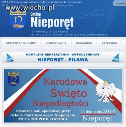Gmina Nieporęt sama ustala sobie dni Świąt