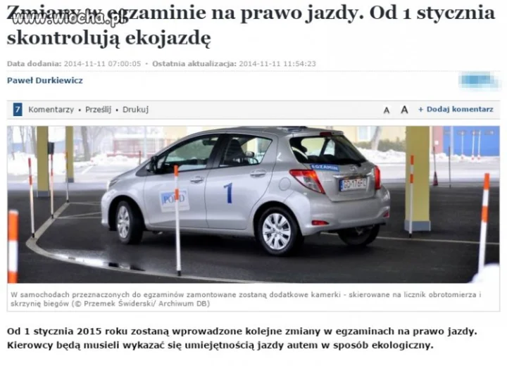 Nowe przepisy...