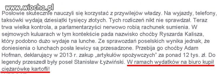 Miał smaka na ziemniaka 