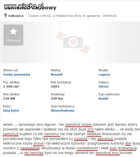 Spżedam samohud