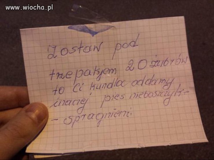 Żądania porywaczy.