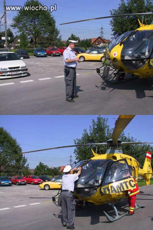 Co zrobić, jeśli helikopter.