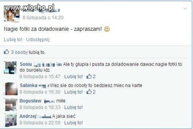 Nagie fotki za doładowanie...