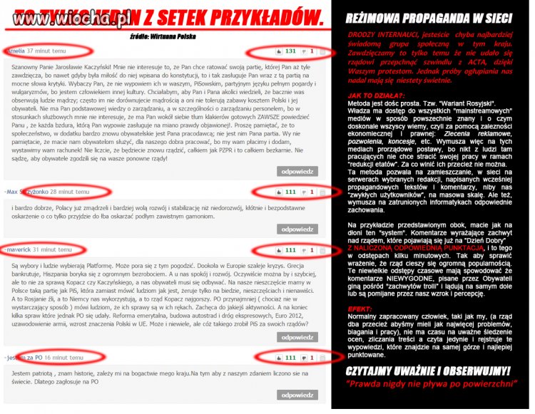 JAK DZIAŁA RZĄD W SIECI. Ogłupiania ciąg dalszy.