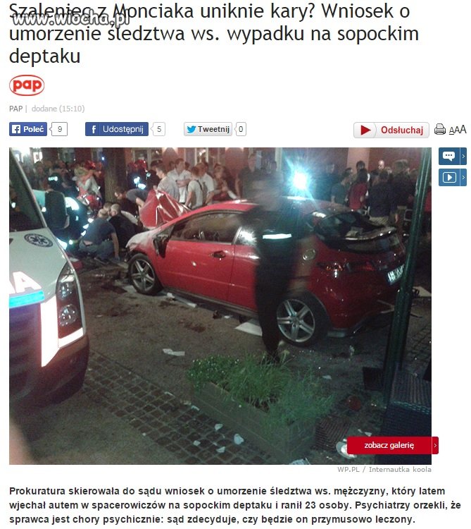 Szaleniec z Monciaka uniknie kary?
