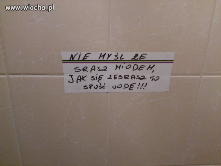 W pewnej toalecie...