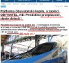 "ale wjechał na peron, ciągnięty przez Tomka"