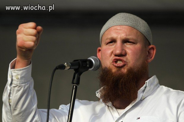 Radykalny niemiecki islamista Pierre Vogel...