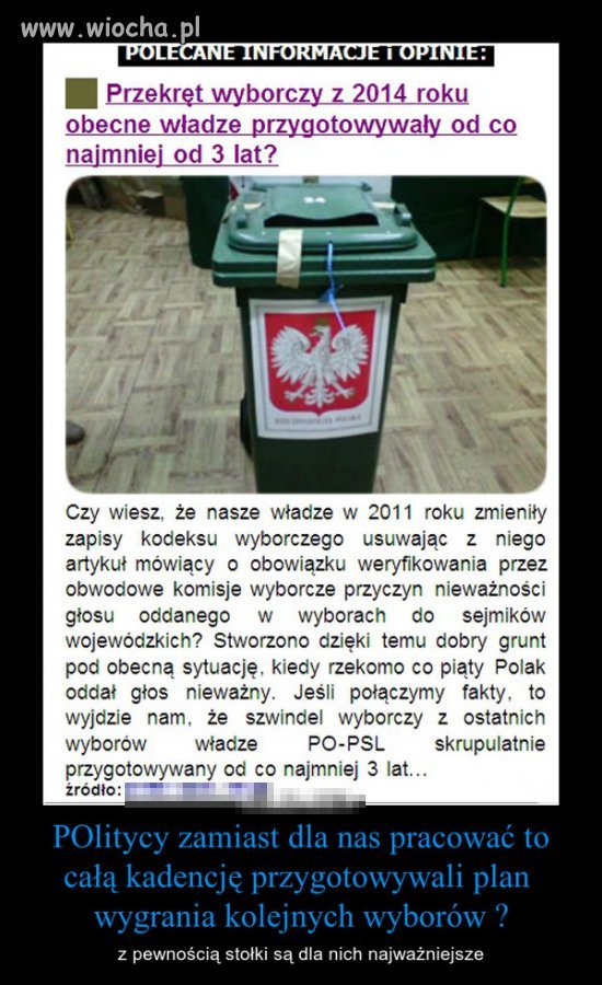 Wyborcze fałszerstwa planowane były od 3 lat!