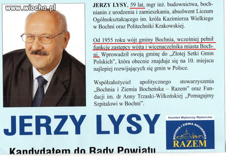 Urodzony by być wójtem...