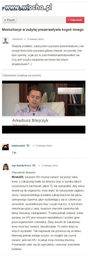 Masturbacja w zużytej prezerwatywie kogoś innego