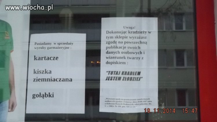 Chyba dużo kradli, bo sklep zlikwidowany