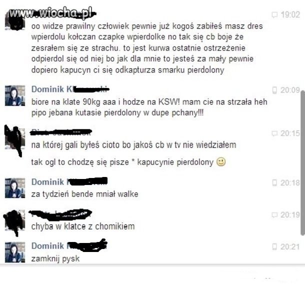 Pyskówka przed walką 