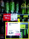 Promocja w Żabce na piwo Carlsberg
