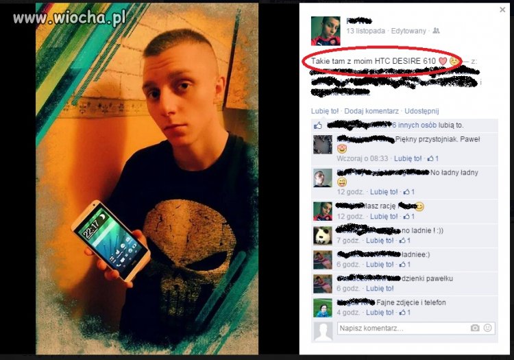Jaranie się telefonem na Facebook'u